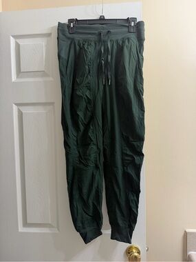 Lululemon Dark Green Jogger Pants - Casual Drawstring Waist